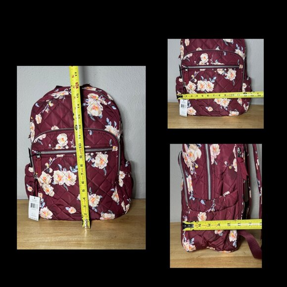 Vera Bradley Campus Backpack in Bloom and Branches NWT Performance Twill - Picture 4 of 12
